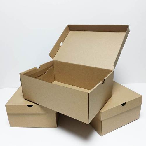 10个装鞋盒纸盒翻盖牛皮纸收纳纸盒男女运动鞋鞋子包装盒现货印刷